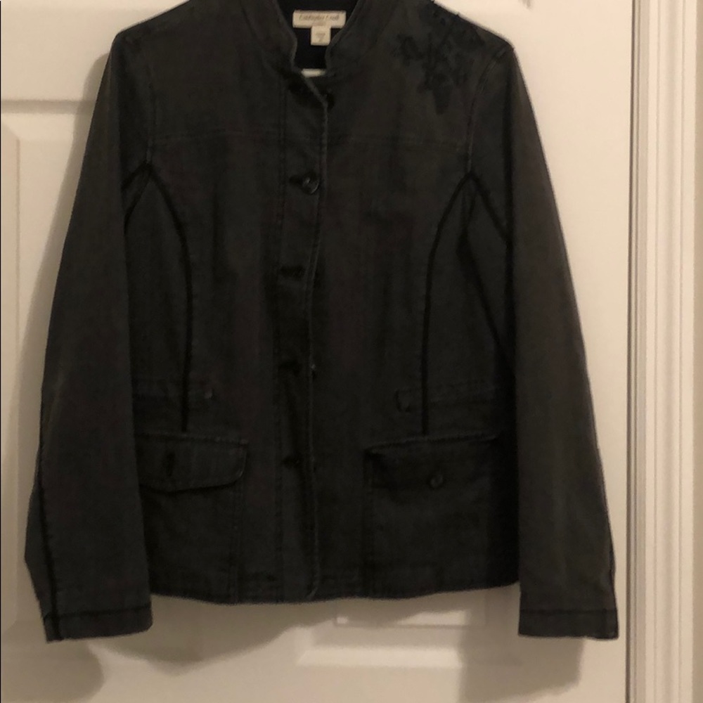 Black jacket jeans  size 10
